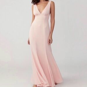 Fame and Partners Blush Pink Prom Dress